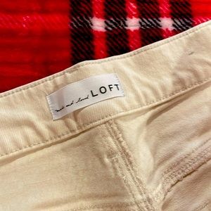 Loft wide leg, high rise jeans